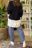 Hygge Boucle Slouch Knit Navy